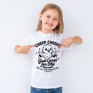 Cheep Cheep, God cares for me Kids Short Sleeve